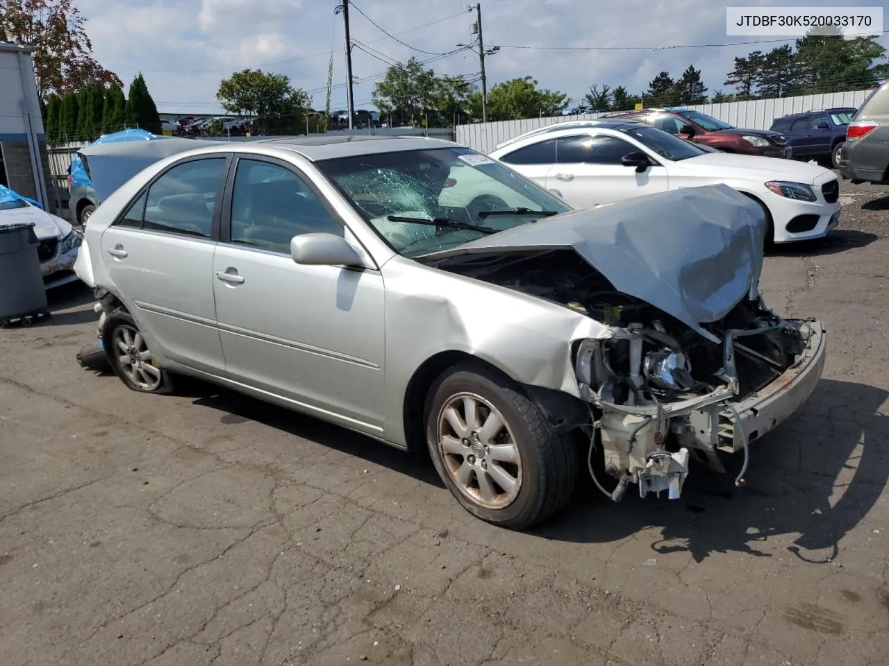 2002 Toyota Camry Le VIN: JTDBF30K520033170 Lot: 69175234