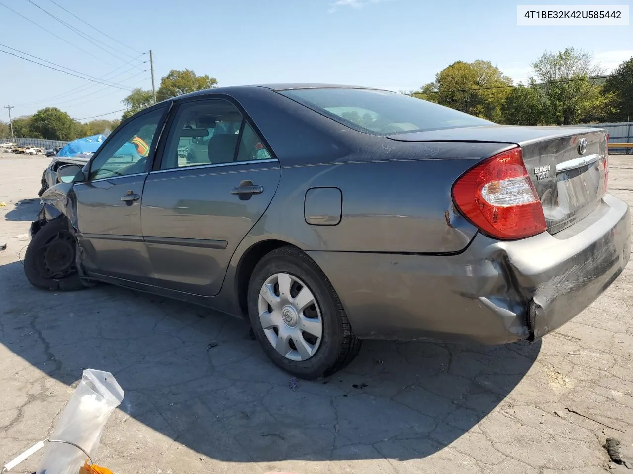 4T1BE32K42U585442 2002 Toyota Camry Le