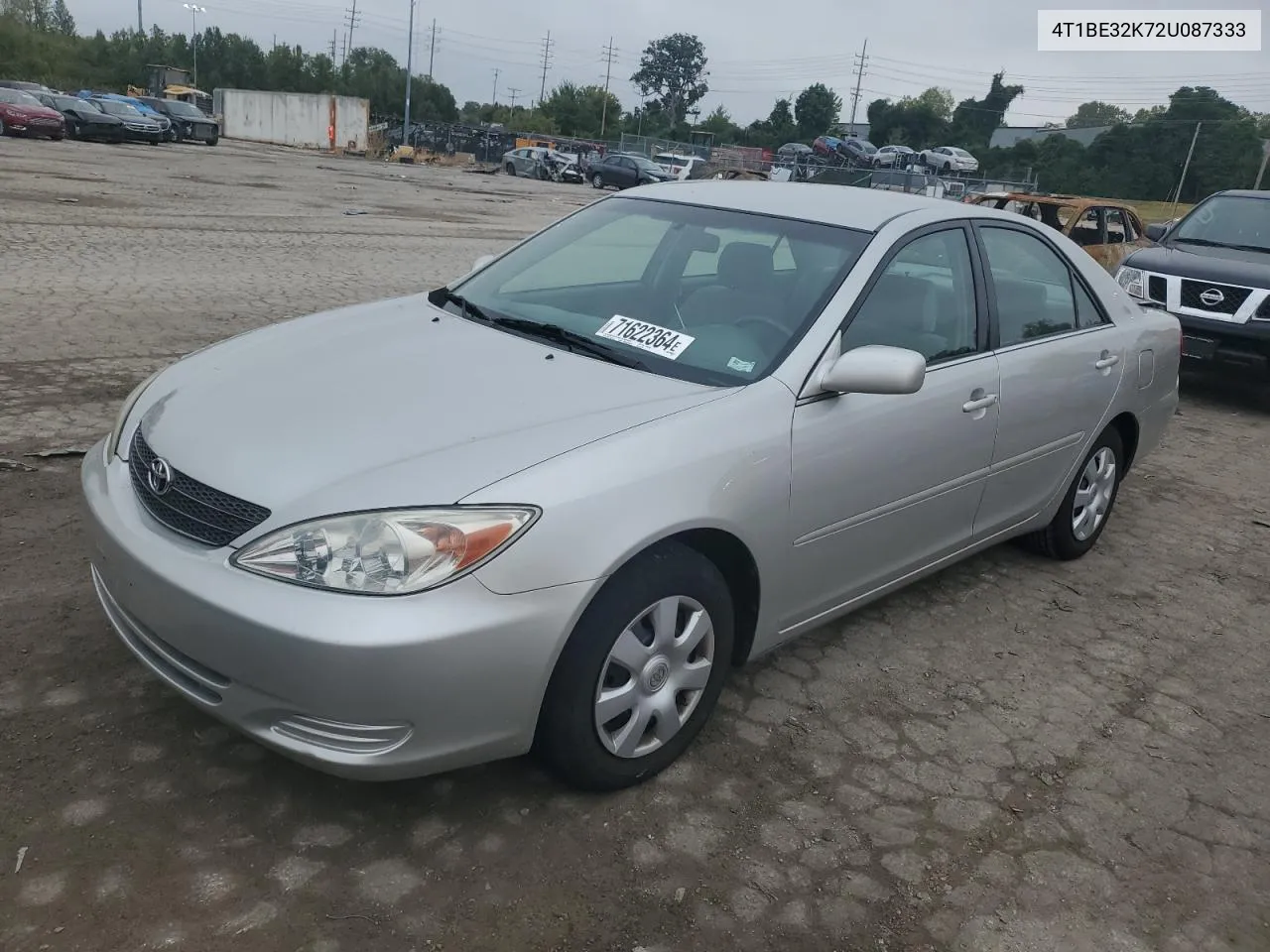 2002 Toyota Camry Le VIN: 4T1BE32K72U087333 Lot: 71622364