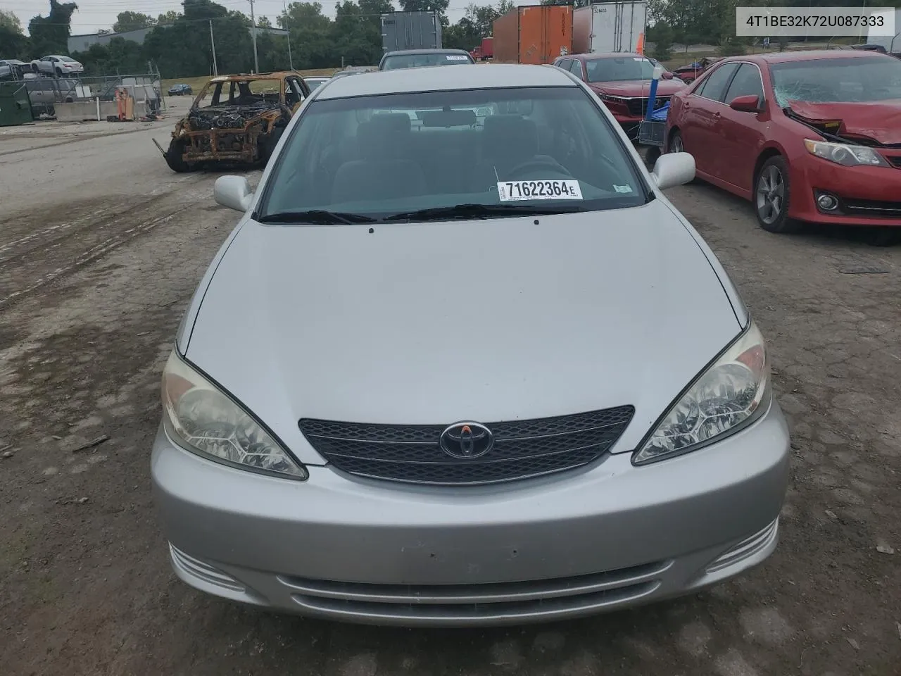 2002 Toyota Camry Le VIN: 4T1BE32K72U087333 Lot: 71622364