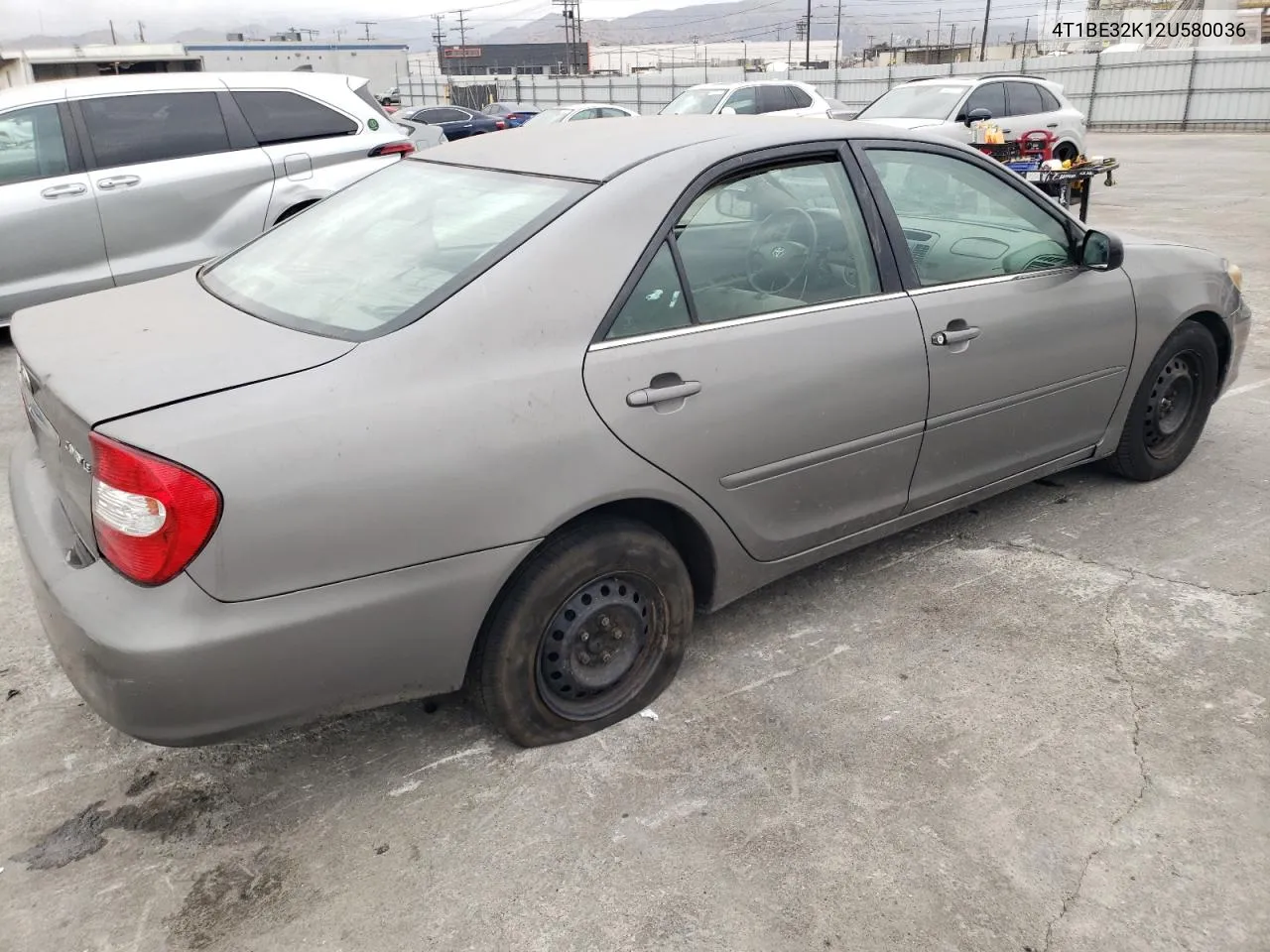 2002 Toyota Camry Le VIN: 4T1BE32K12U580036 Lot: 72203794