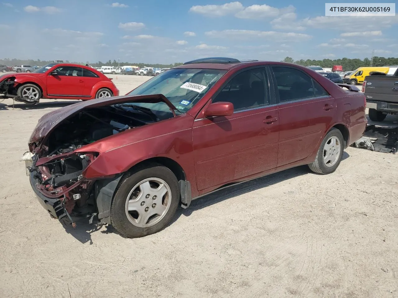 2002 Toyota Camry Le VIN: 4T1BF30K62U005169 Lot: 73588084