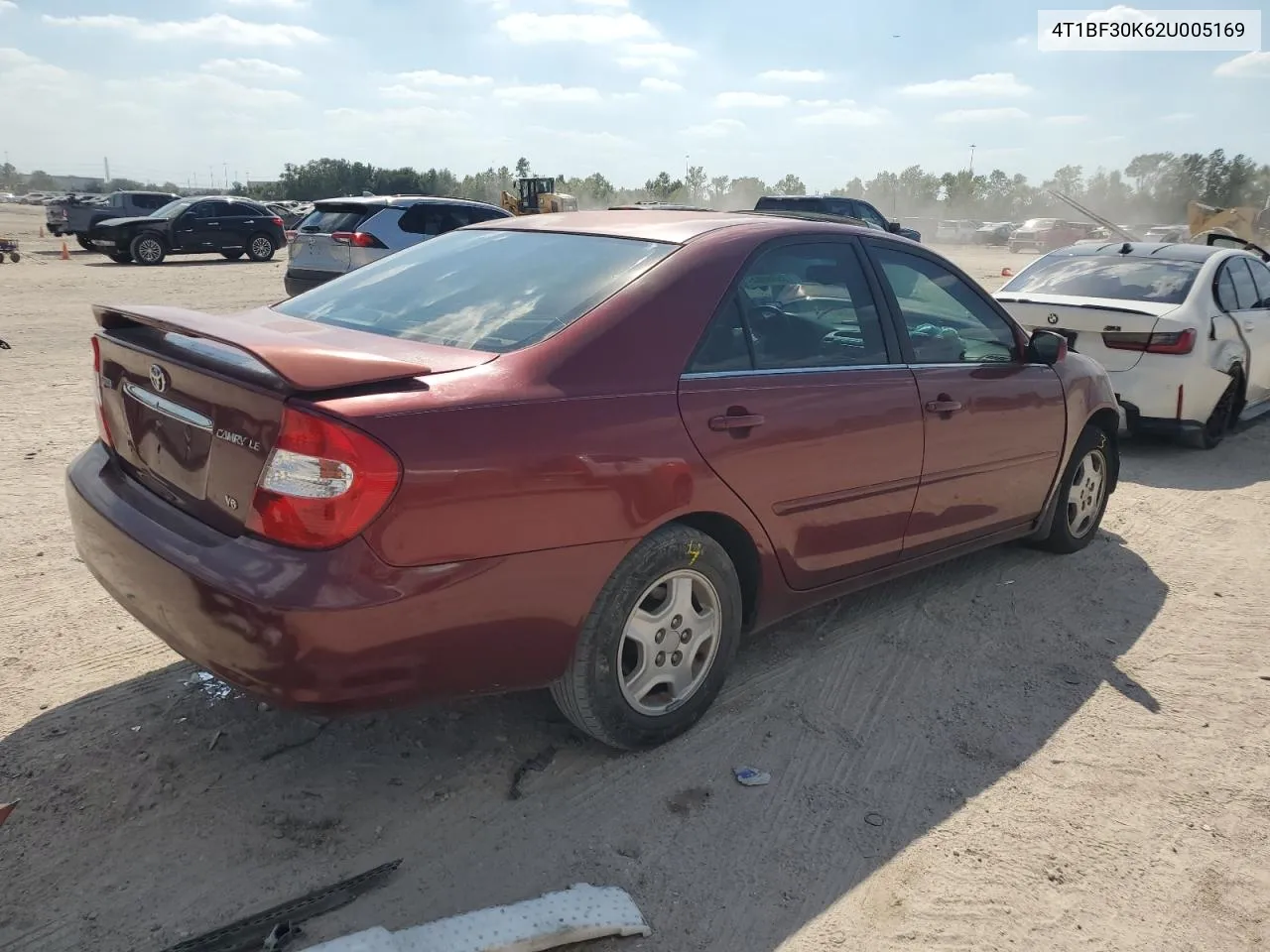 2002 Toyota Camry Le VIN: 4T1BF30K62U005169 Lot: 73588084