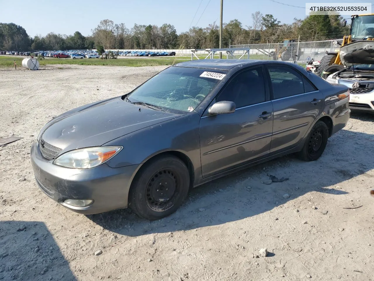 2002 Toyota Camry Le VIN: 4T1BE32K52U553504 Lot: 74542224