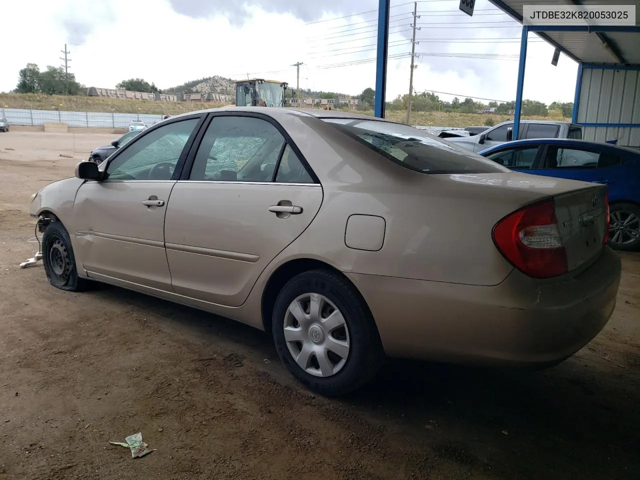 2002 Toyota Camry Le VIN: JTDBE32K820053025 Lot: 74972904