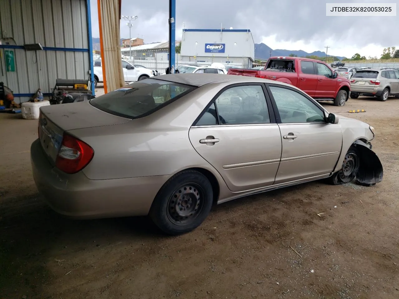 2002 Toyota Camry Le VIN: JTDBE32K820053025 Lot: 74972904