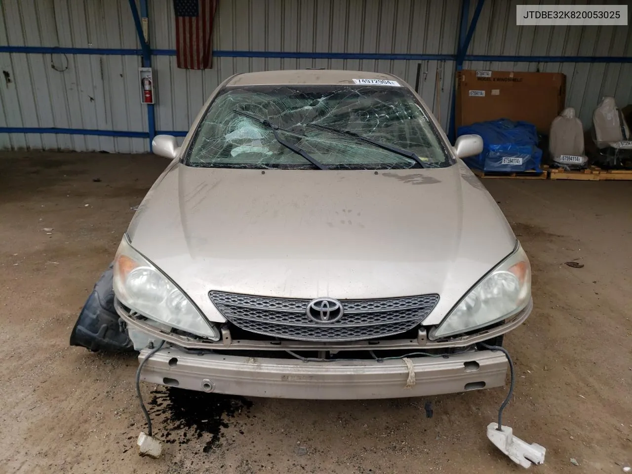 2002 Toyota Camry Le VIN: JTDBE32K820053025 Lot: 74972904