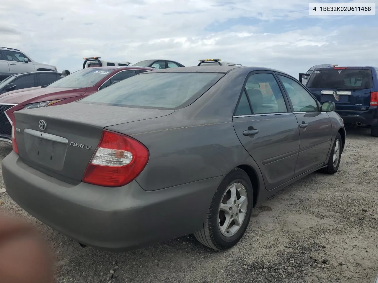 2002 Toyota Camry Le VIN: 4T1BE32K02U611468 Lot: 75188154