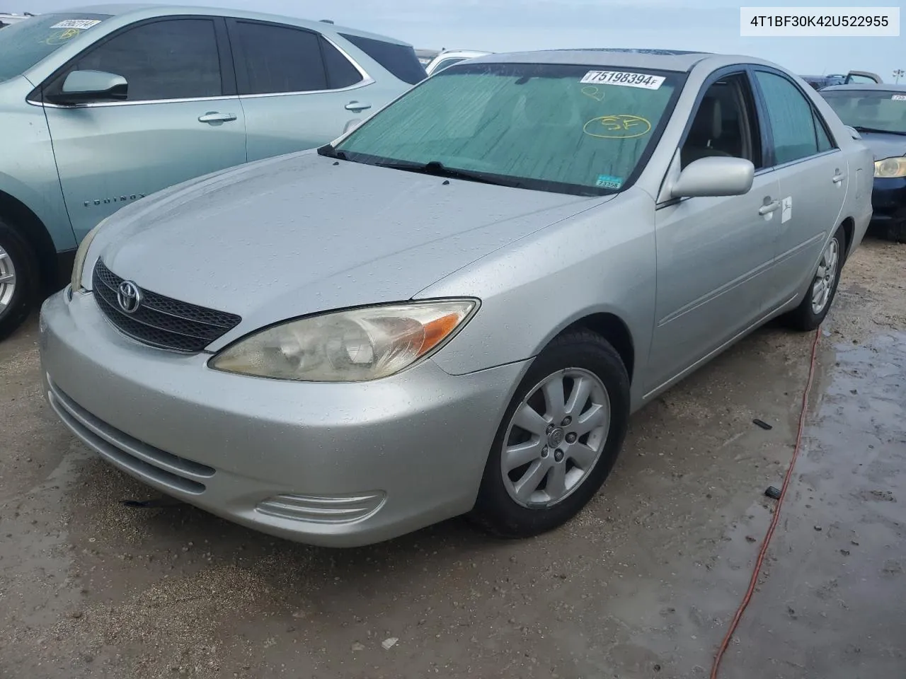 2002 Toyota Camry Le VIN: 4T1BF30K42U522955 Lot: 75198394