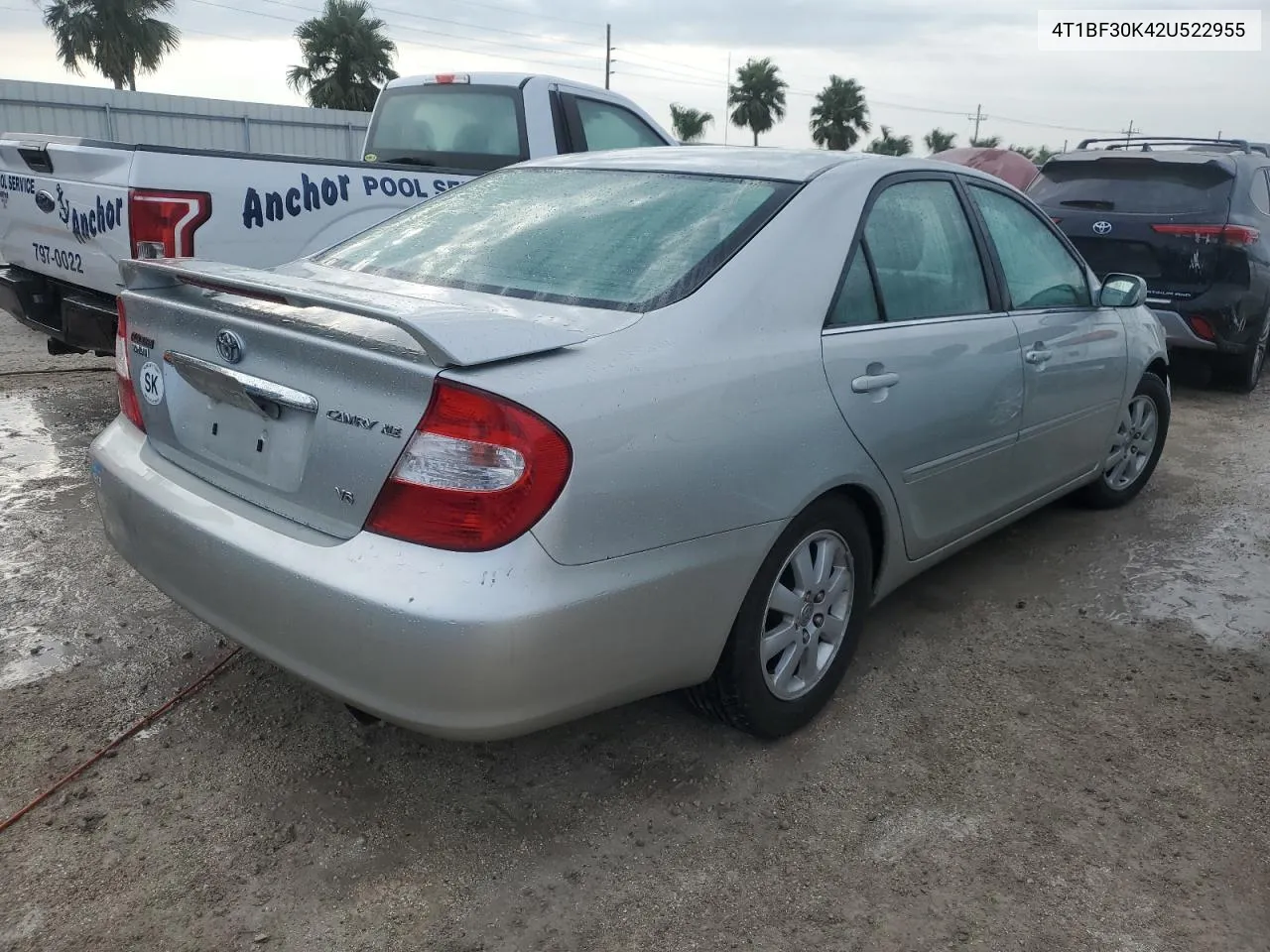 2002 Toyota Camry Le VIN: 4T1BF30K42U522955 Lot: 75198394