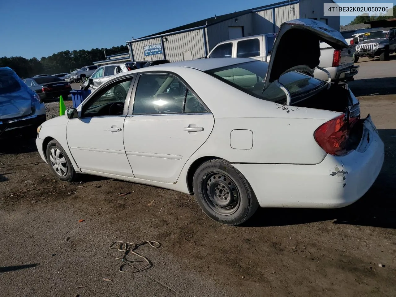 2002 Toyota Camry Le VIN: 4T1BE32K02U050706 Lot: 75454914