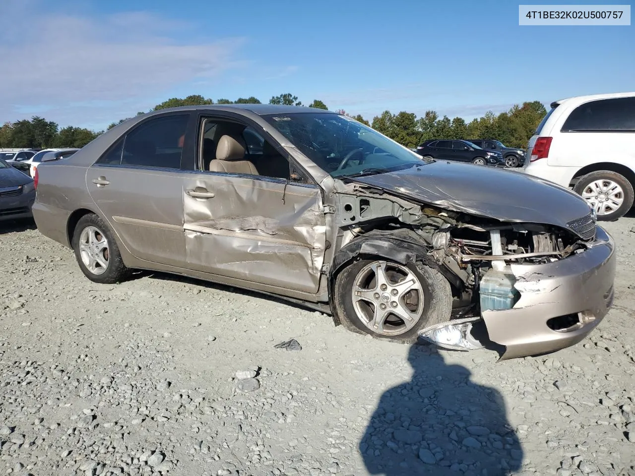 4T1BE32K02U500757 2002 Toyota Camry Le