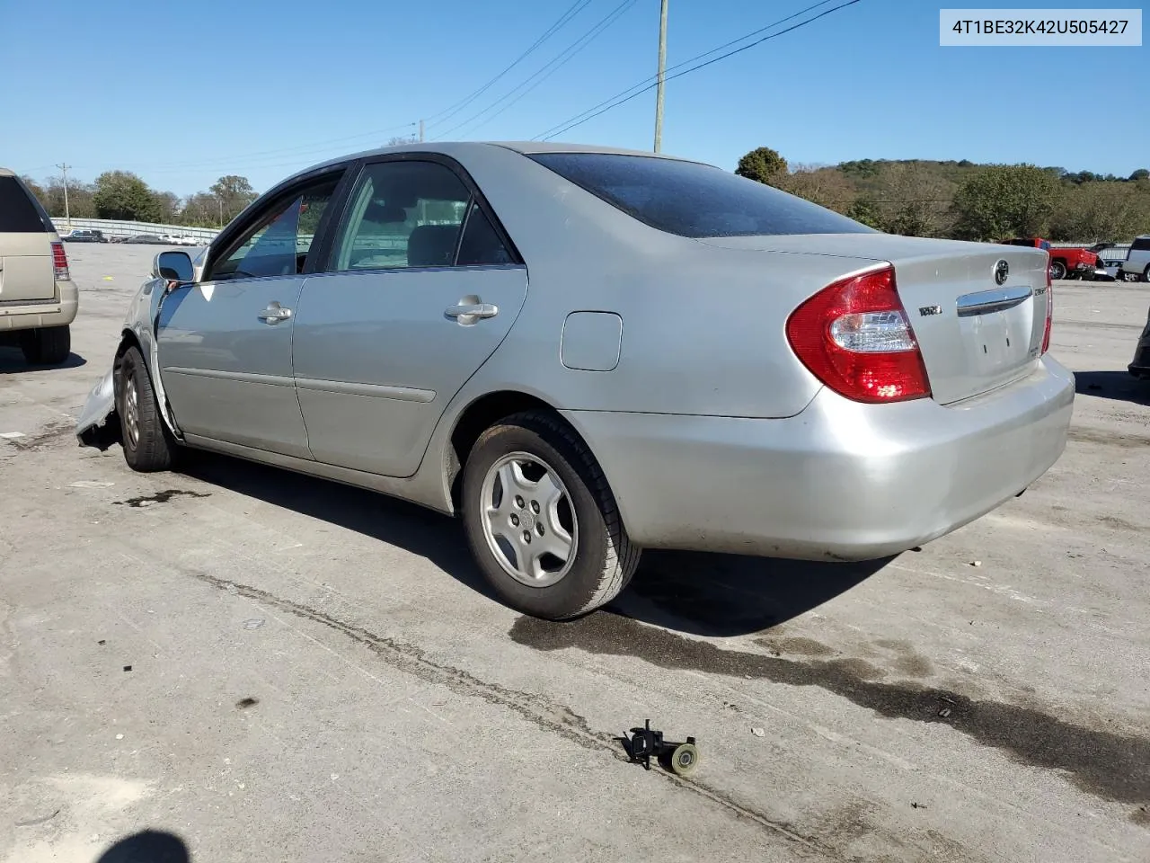 2002 Toyota Camry Le VIN: 4T1BE32K42U505427 Lot: 76522274