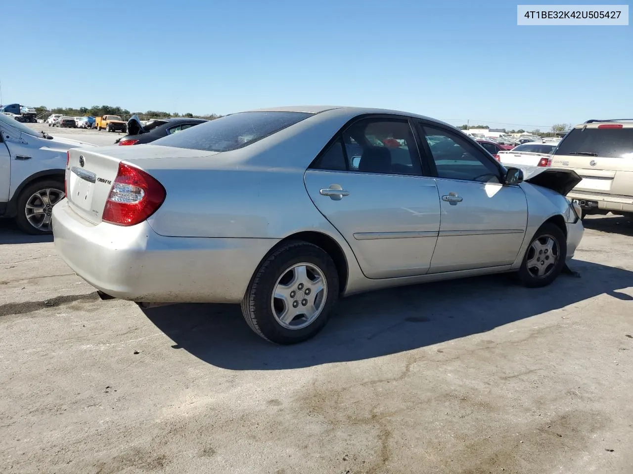 2002 Toyota Camry Le VIN: 4T1BE32K42U505427 Lot: 76522274