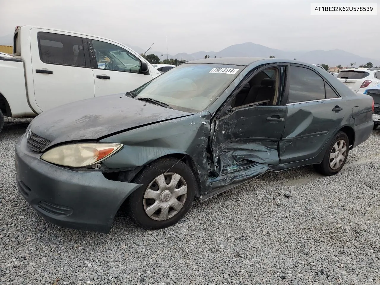 2002 Toyota Camry Le VIN: 4T1BE32K62U578539 Lot: 76813514