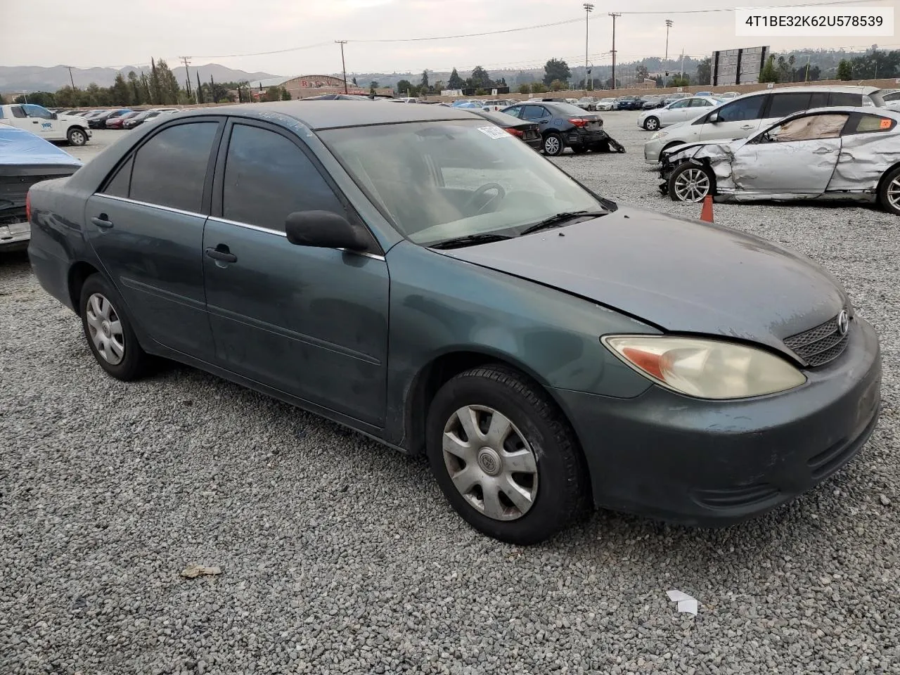 2002 Toyota Camry Le VIN: 4T1BE32K62U578539 Lot: 76813514