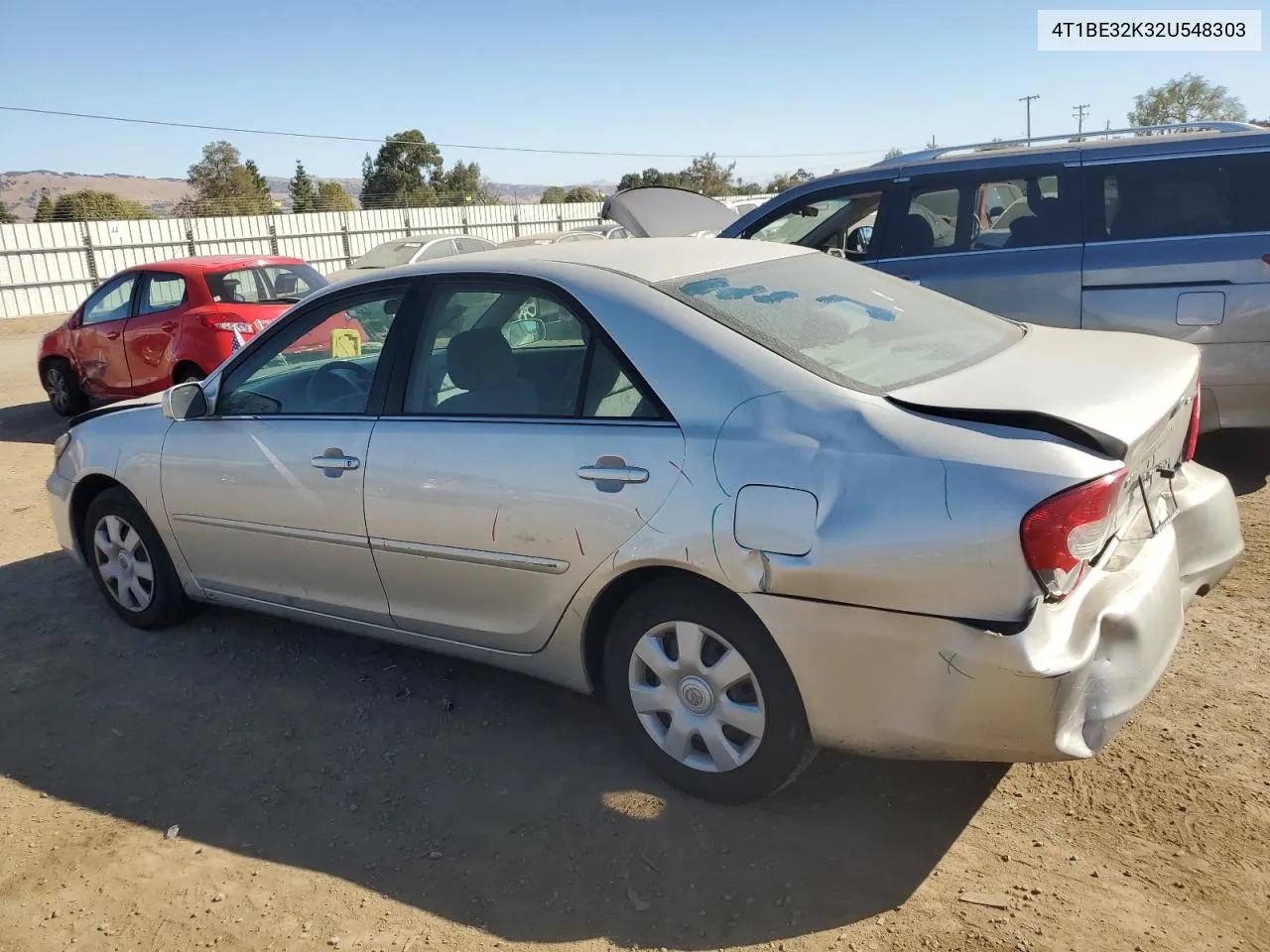 2002 Toyota Camry Le VIN: 4T1BE32K32U548303 Lot: 77144534