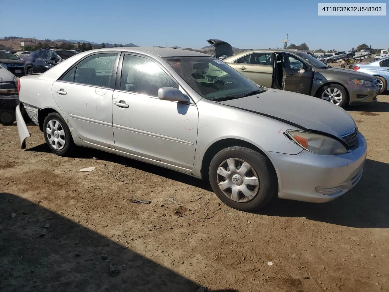 2002 Toyota Camry Le VIN: 4T1BE32K32U548303 Lot: 77144534