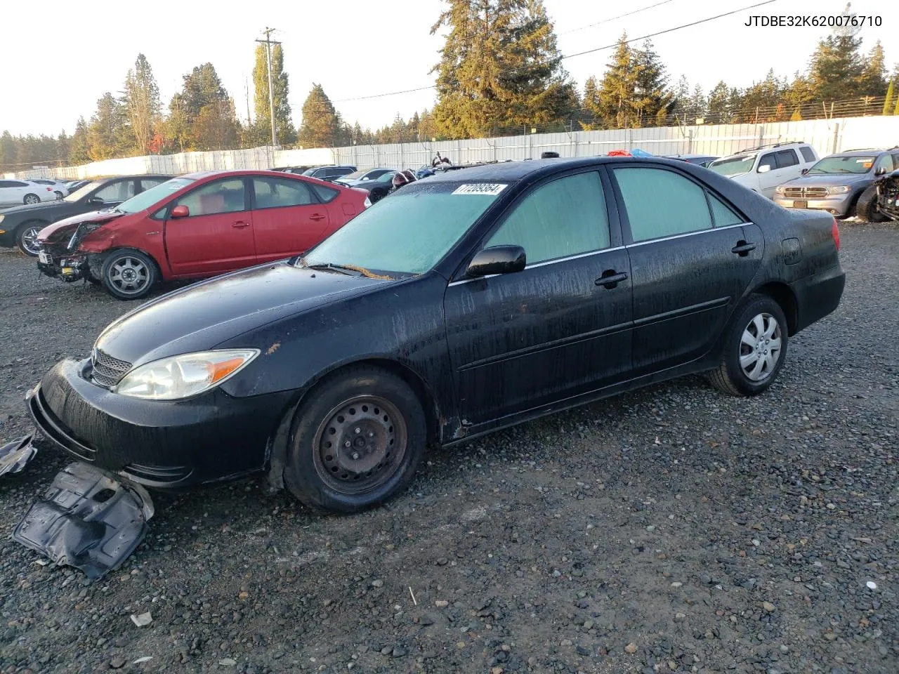 2002 Toyota Camry Le VIN: JTDBE32K620076710 Lot: 77209364