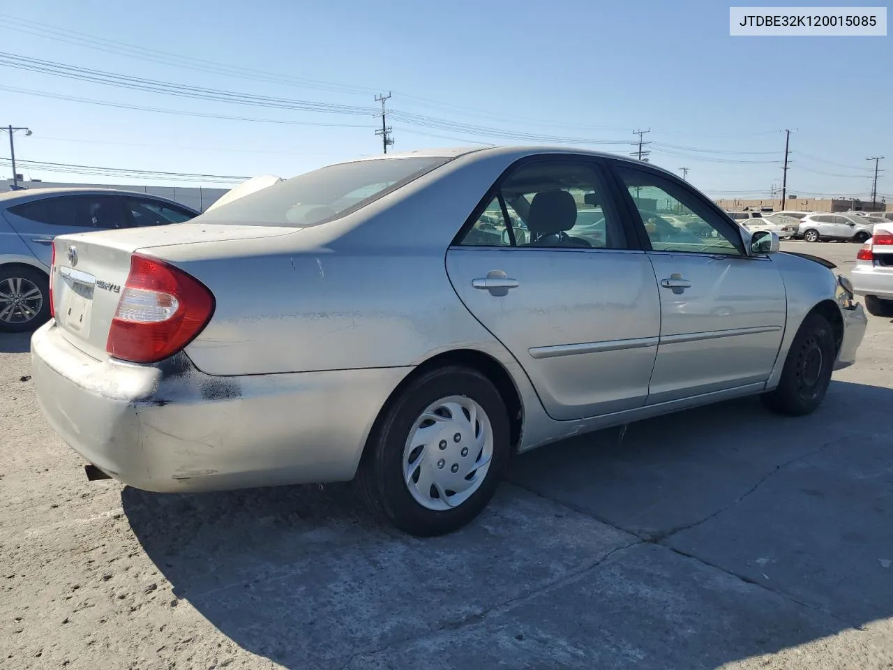 2002 Toyota Camry Le VIN: JTDBE32K120015085 Lot: 77228174