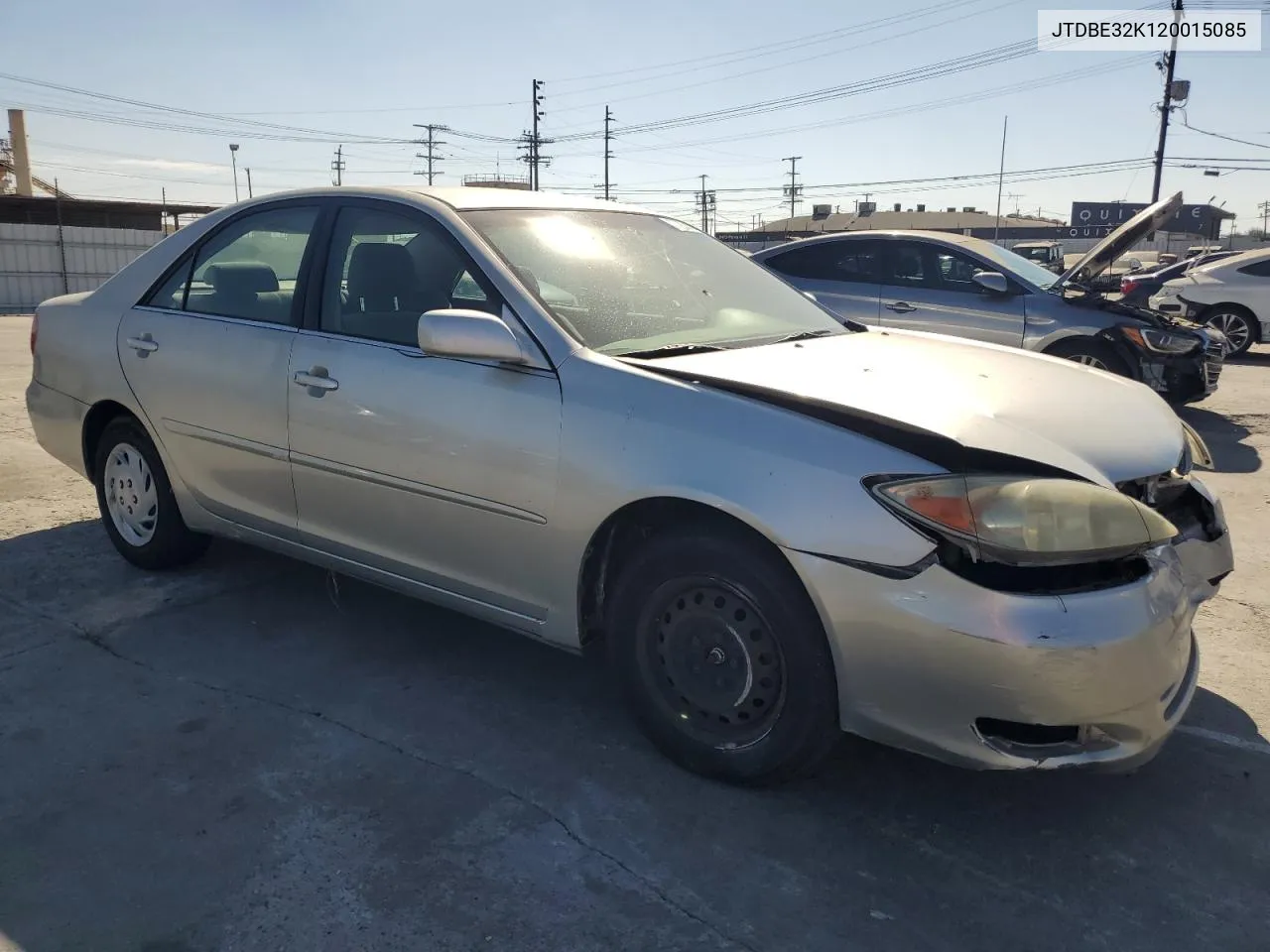 2002 Toyota Camry Le VIN: JTDBE32K120015085 Lot: 77228174