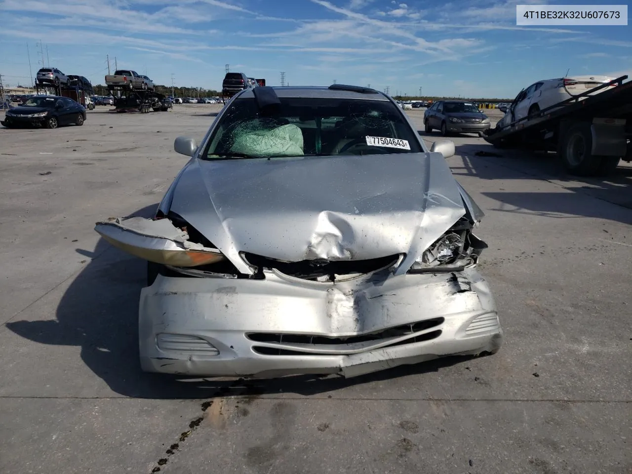 2002 Toyota Camry Le VIN: 4T1BE32K32U607673 Lot: 77504643