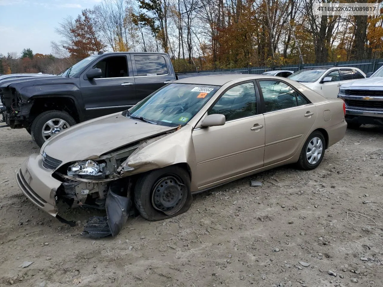 2002 Toyota Camry Le VIN: 4T1BE32K62U089817 Lot: 77569564