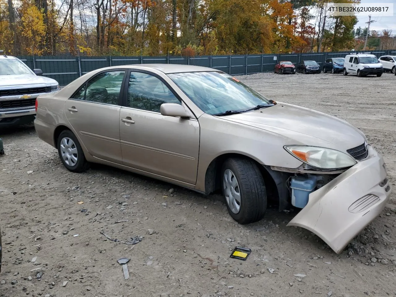 2002 Toyota Camry Le VIN: 4T1BE32K62U089817 Lot: 77569564