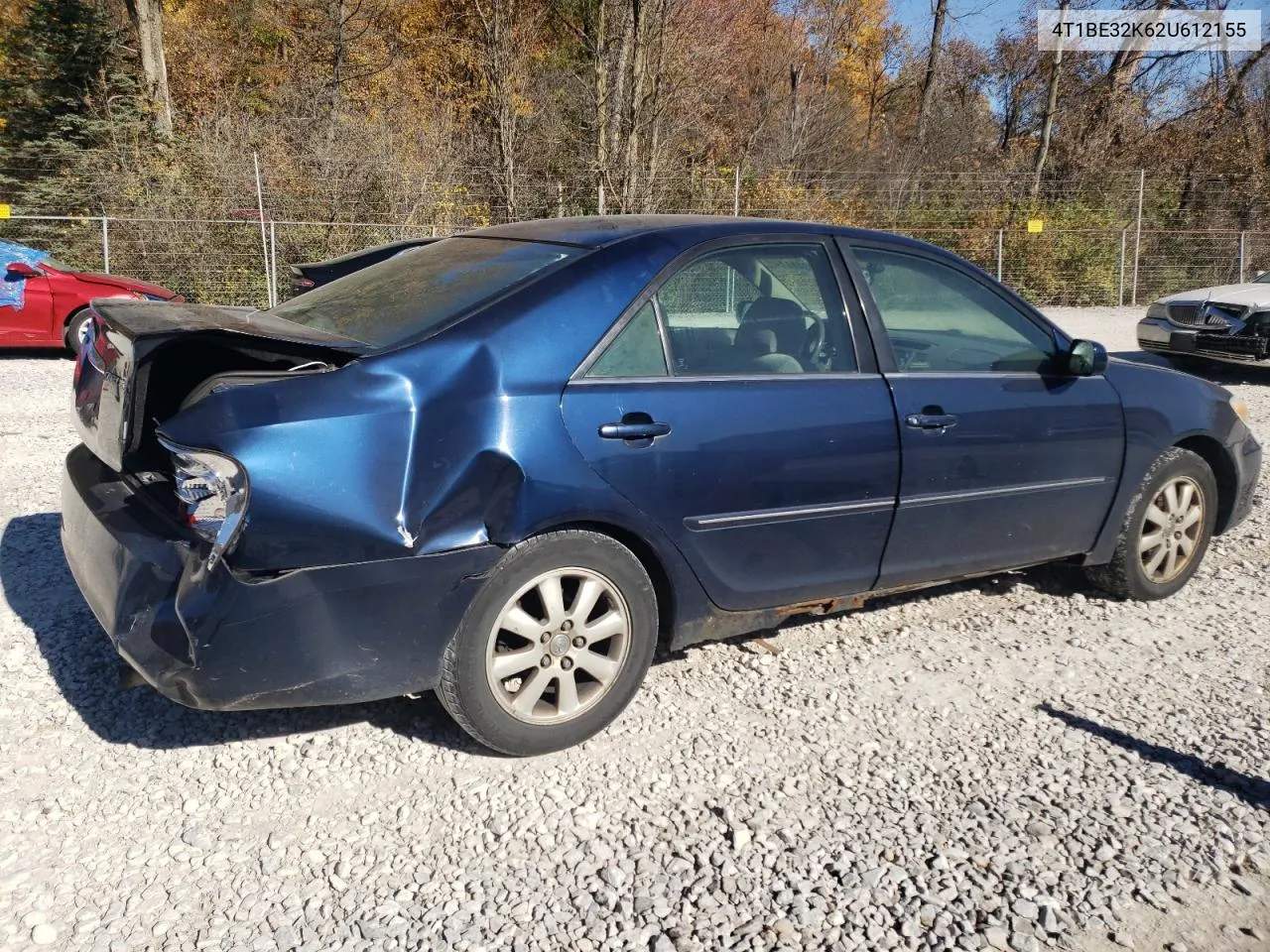 2002 Toyota Camry Le VIN: 4T1BE32K62U612155 Lot: 77804144