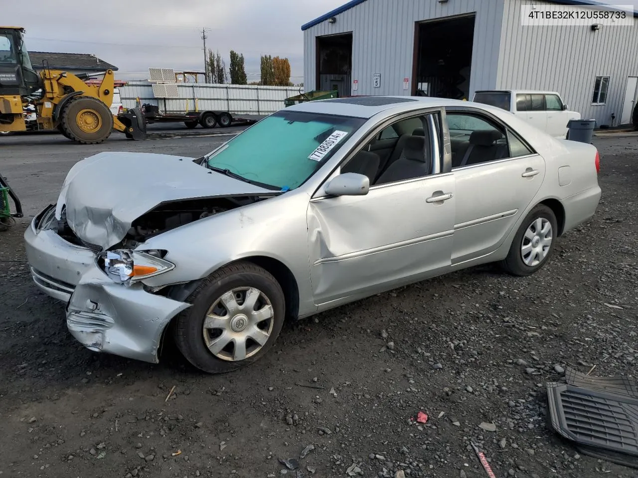 2002 Toyota Camry Le VIN: 4T1BE32K12U558733 Lot: 77888014