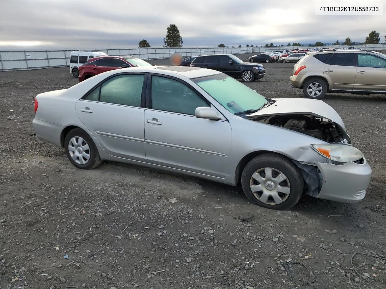 2002 Toyota Camry Le VIN: 4T1BE32K12U558733 Lot: 77888014