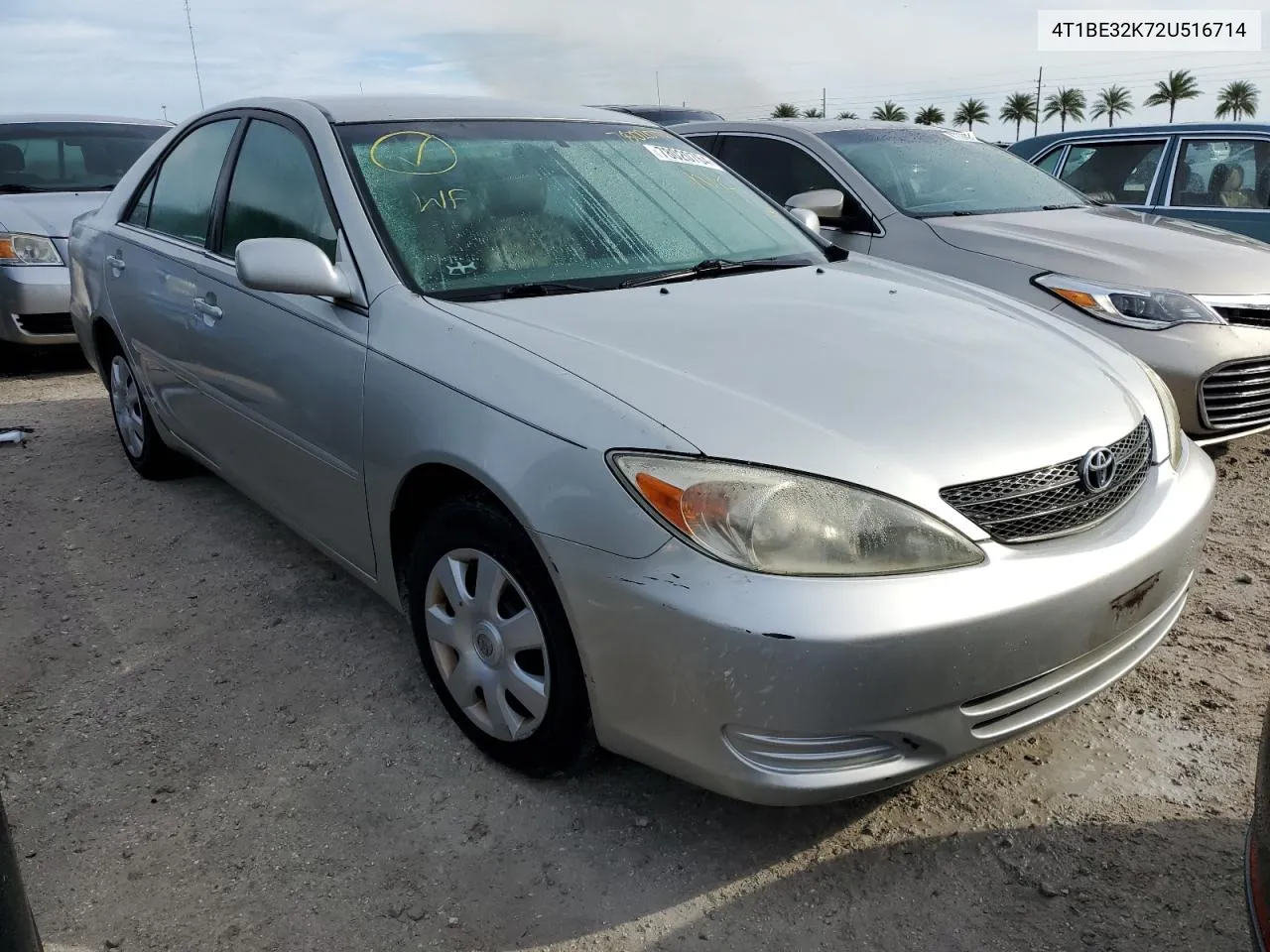 2002 Toyota Camry Le VIN: 4T1BE32K72U516714 Lot: 78020764