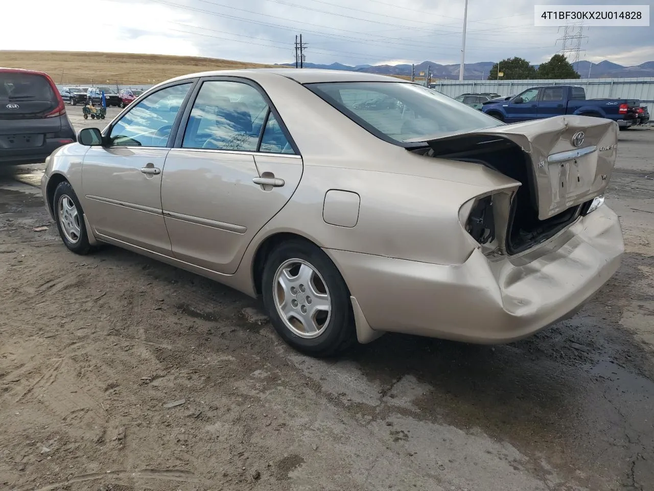 2002 Toyota Camry Le VIN: 4T1BF30KX2U014828 Lot: 78236414