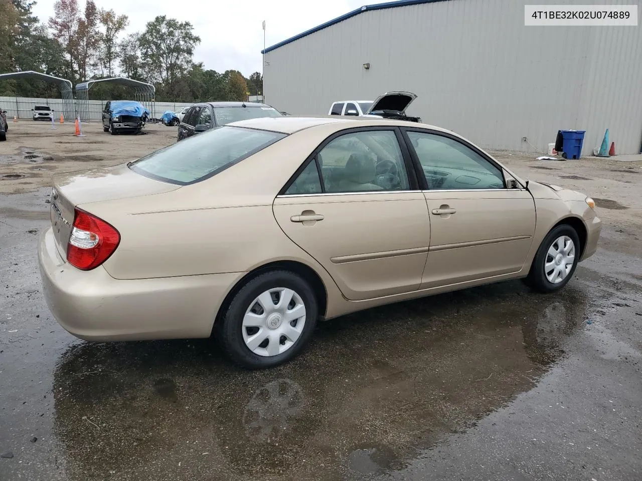 2002 Toyota Camry Le VIN: 4T1BE32K02U074889 Lot: 78422984