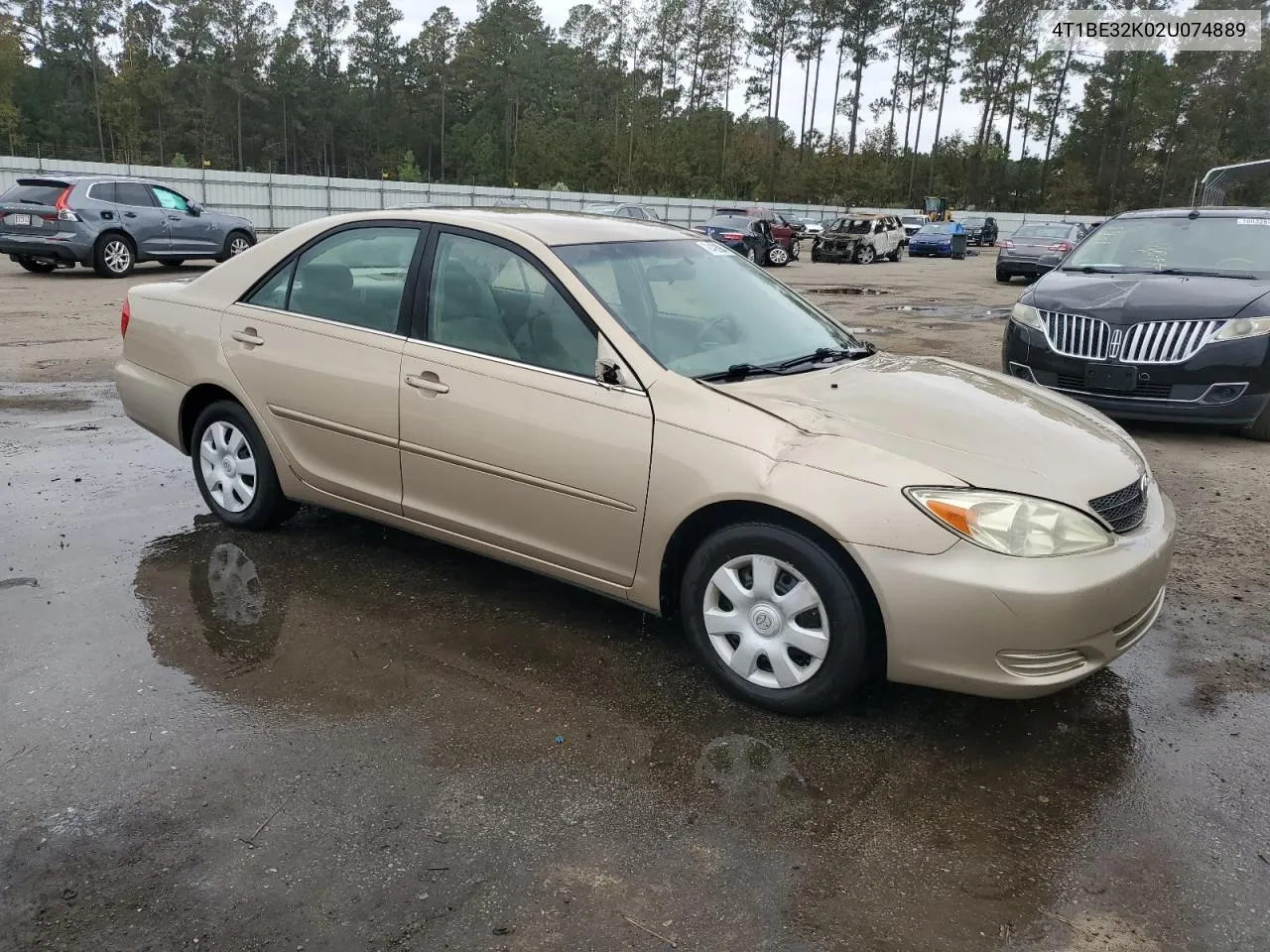 2002 Toyota Camry Le VIN: 4T1BE32K02U074889 Lot: 78422984