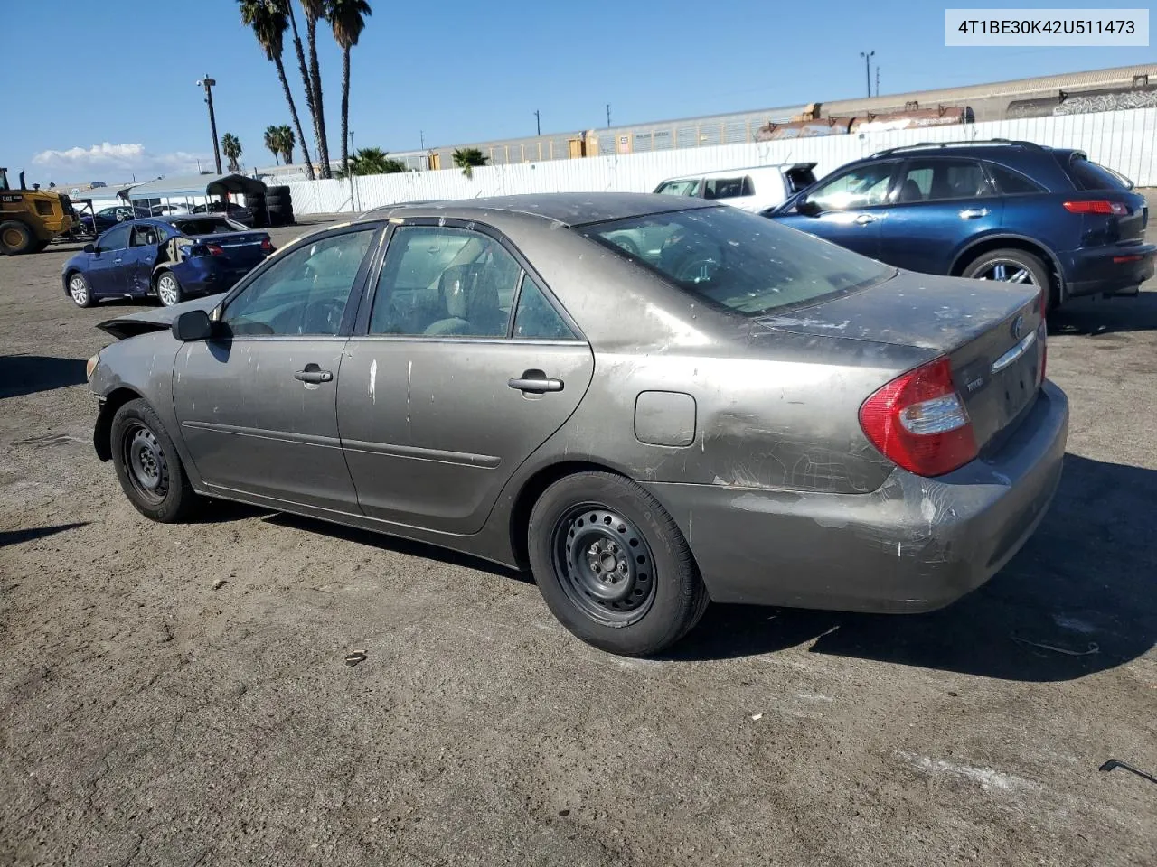 2002 Toyota Camry Le VIN: 4T1BE30K42U511473 Lot: 78482674