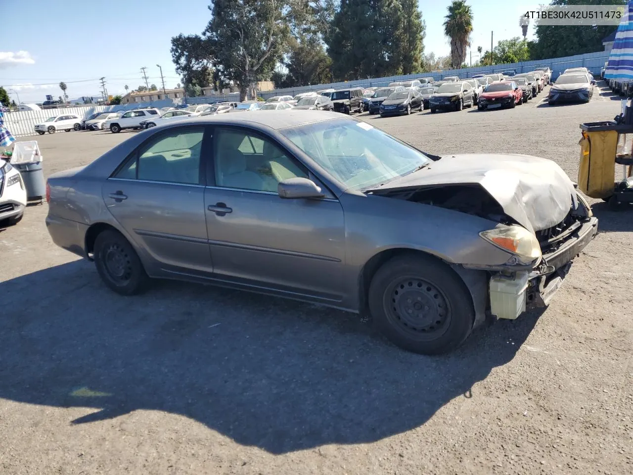 2002 Toyota Camry Le VIN: 4T1BE30K42U511473 Lot: 78482674