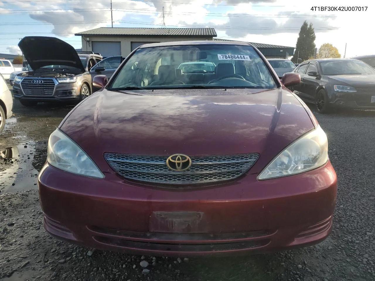 2002 Toyota Camry Le VIN: 4T1BF30K42U007017 Lot: 78486444