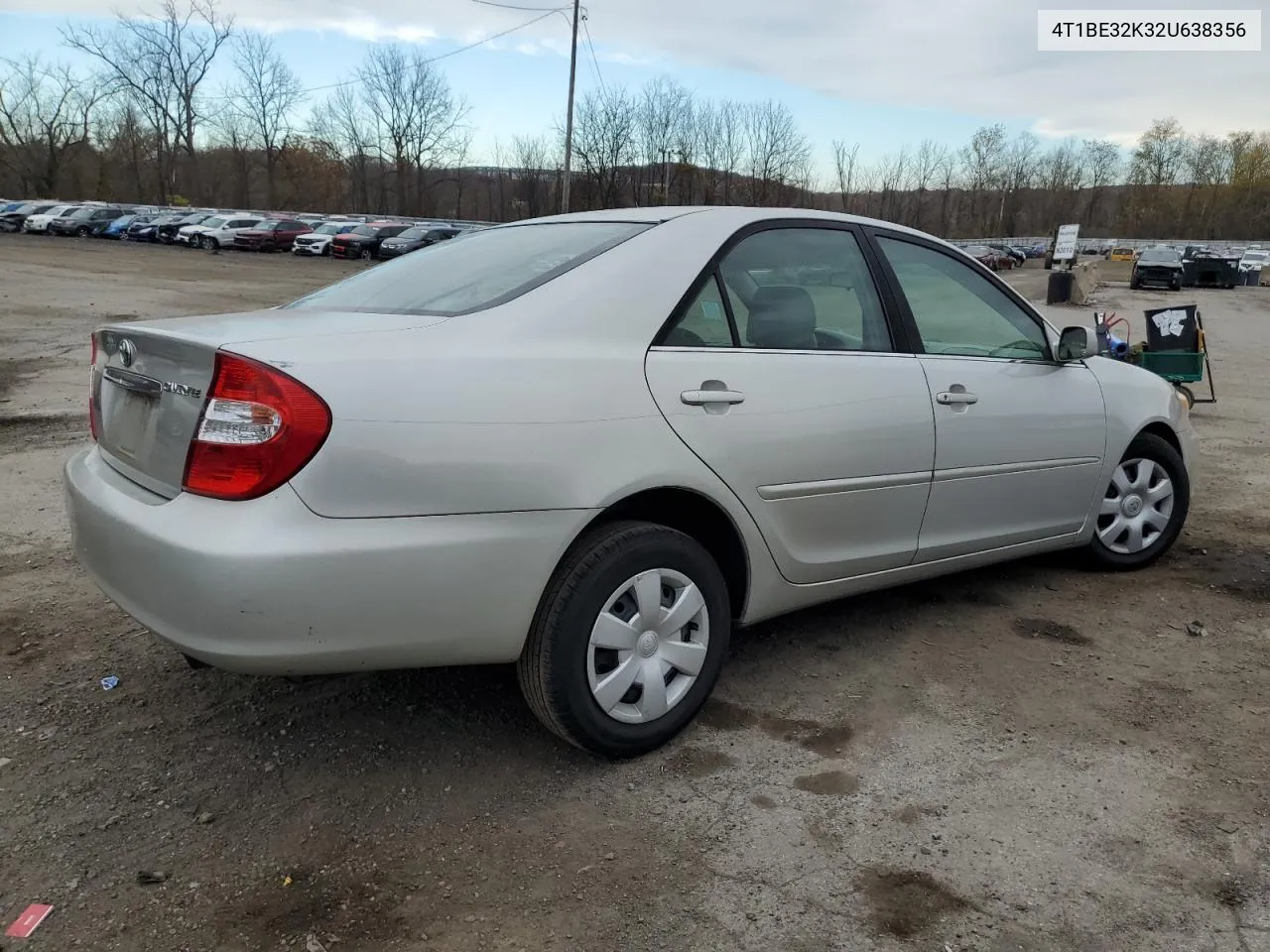 2002 Toyota Camry Le VIN: 4T1BE32K32U638356 Lot: 78612144