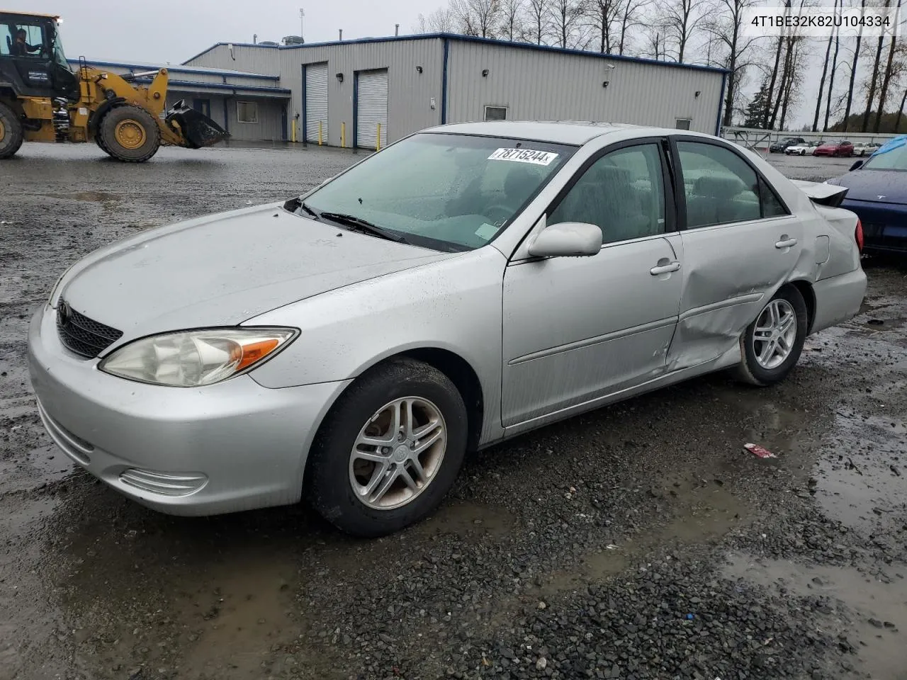 2002 Toyota Camry Le VIN: 4T1BE32K82U104334 Lot: 78715244