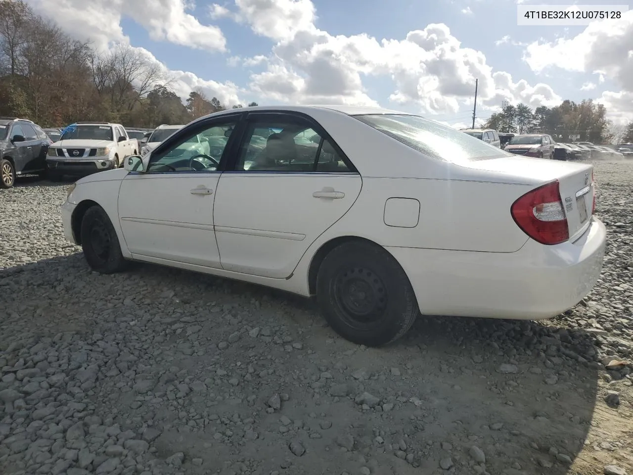 2002 Toyota Camry Le VIN: 4T1BE32K12U075128 Lot: 78794074