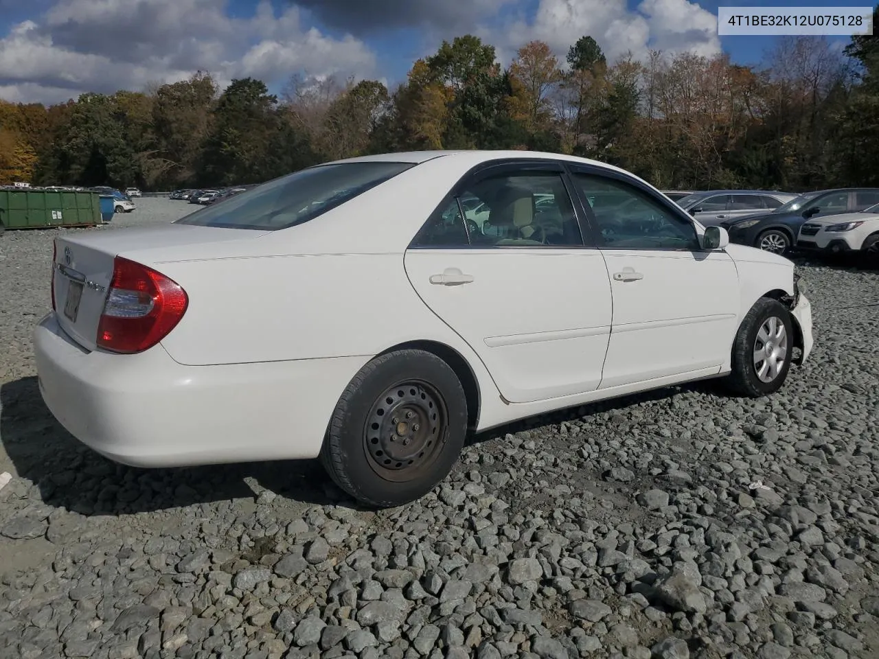 2002 Toyota Camry Le VIN: 4T1BE32K12U075128 Lot: 78794074