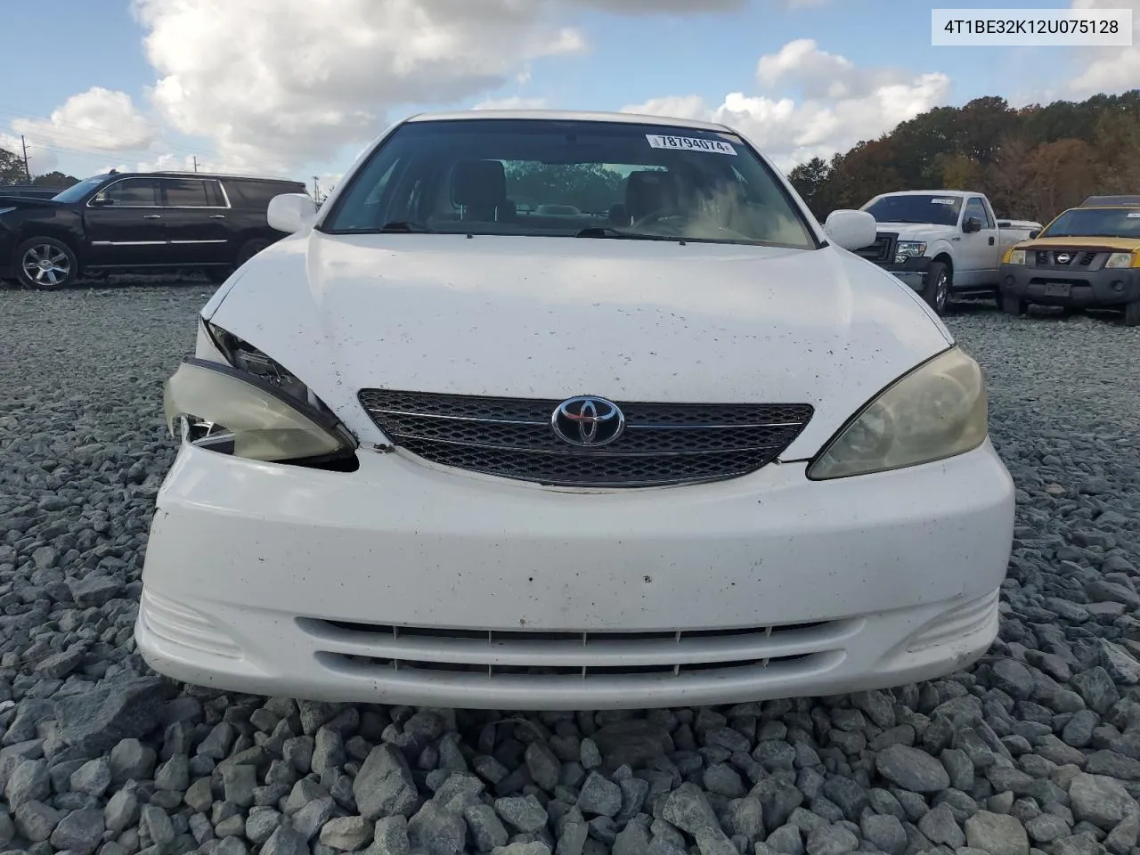 2002 Toyota Camry Le VIN: 4T1BE32K12U075128 Lot: 78794074