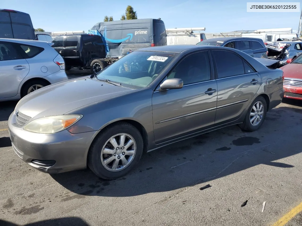 2002 Toyota Camry Le VIN: JTDBE30K620122555 Lot: 78962334