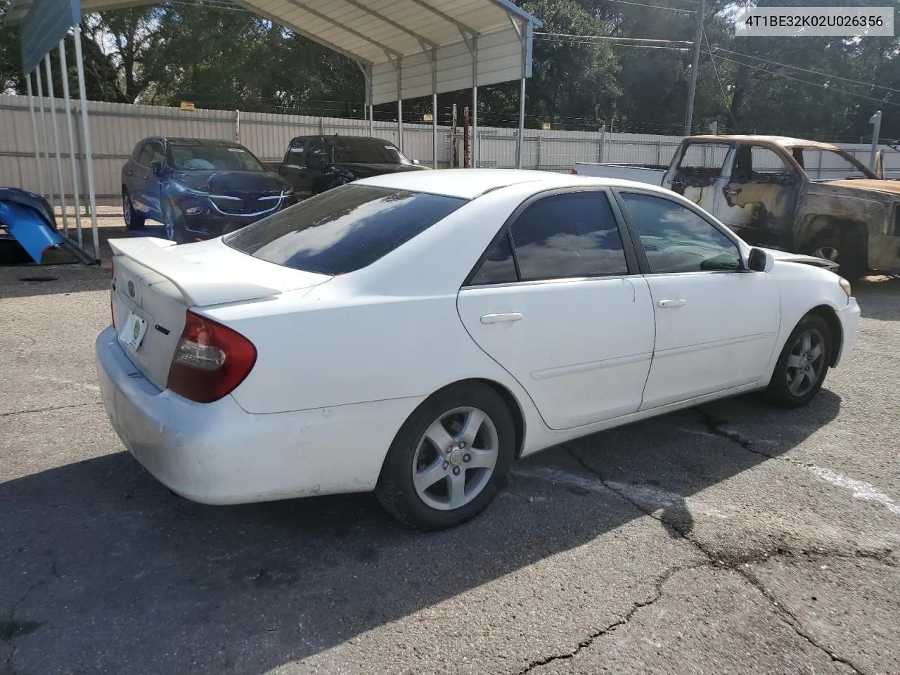 2002 Toyota Camry Le VIN: 4T1BE32K02U026356 Lot: 79112324