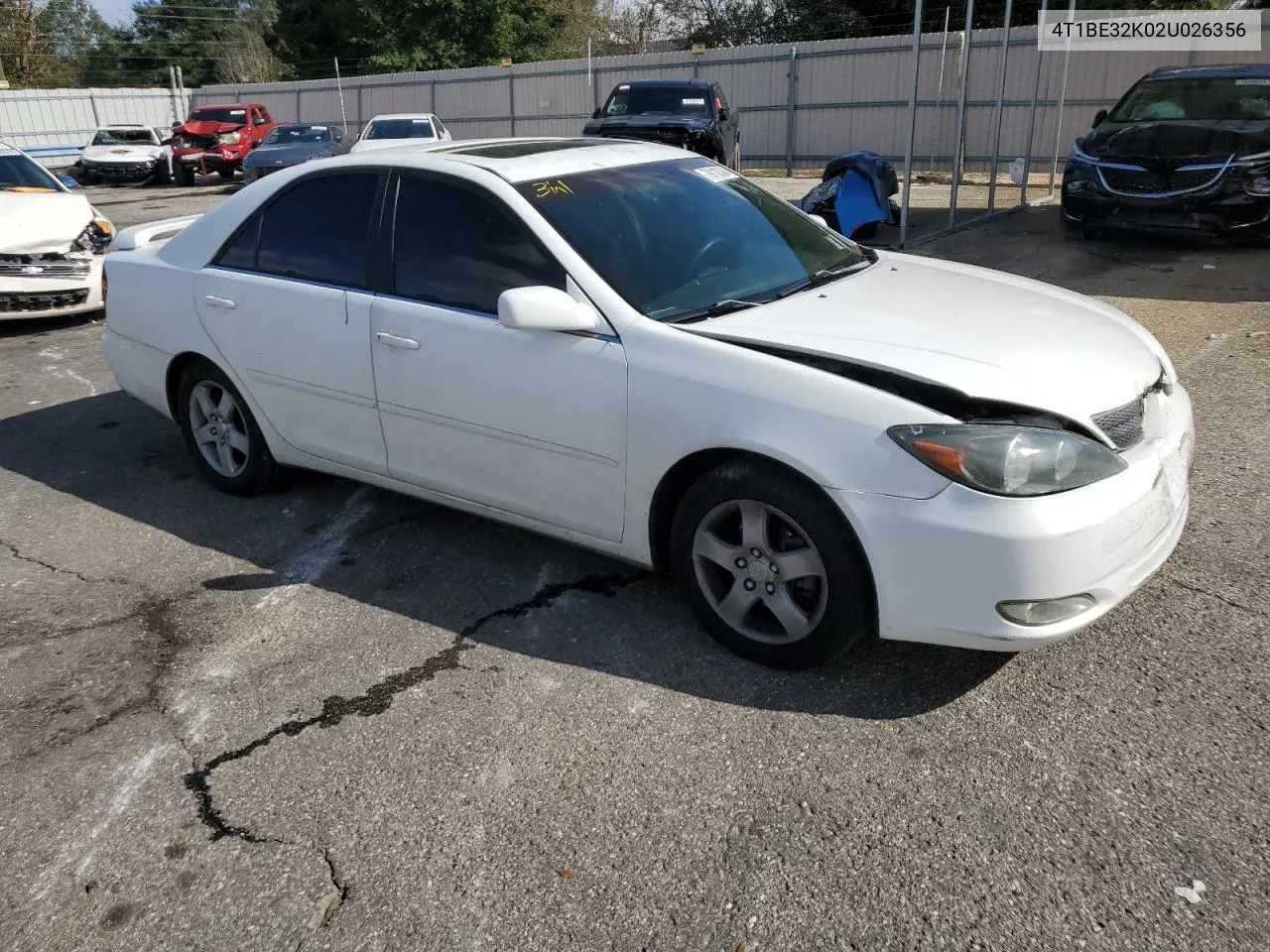 2002 Toyota Camry Le VIN: 4T1BE32K02U026356 Lot: 79112324