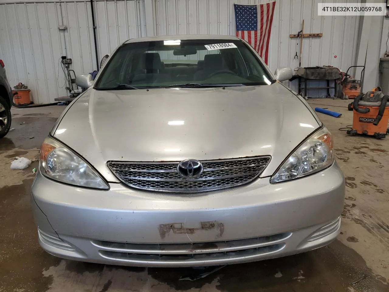 2002 Toyota Camry Le VIN: 4T1BE32K12U059768 Lot: 79118984