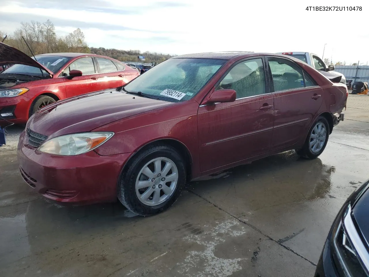 2002 Toyota Camry Le VIN: 4T1BE32K72U110478 Lot: 79952114