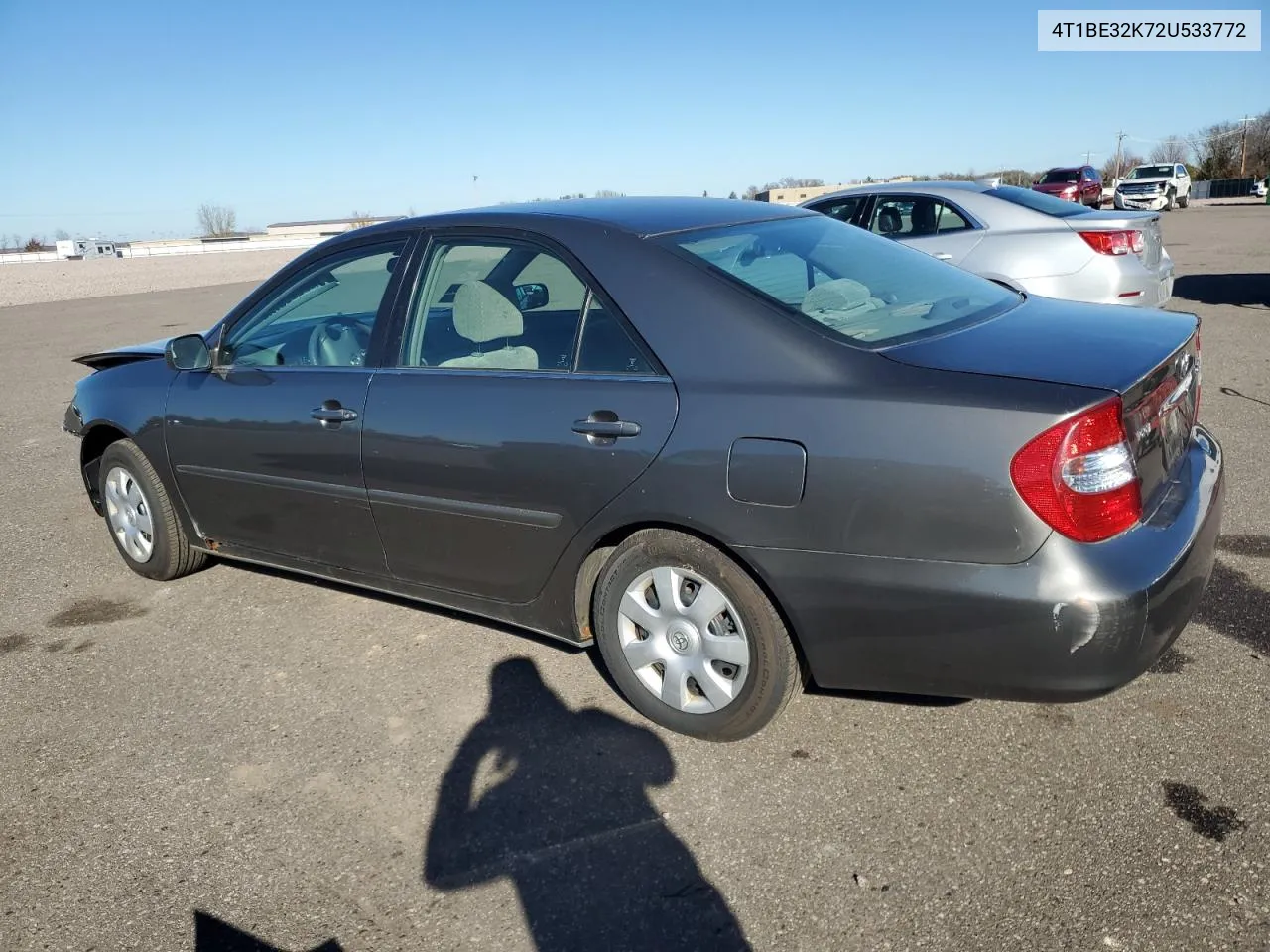 2002 Toyota Camry Le VIN: 4T1BE32K72U533772 Lot: 79963274