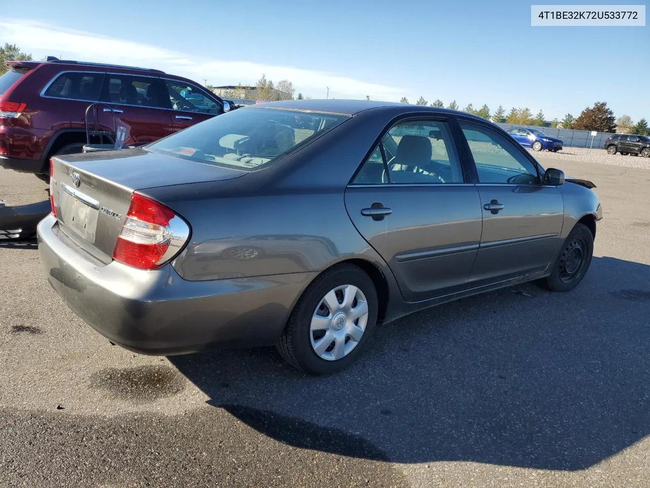 2002 Toyota Camry Le VIN: 4T1BE32K72U533772 Lot: 79963274